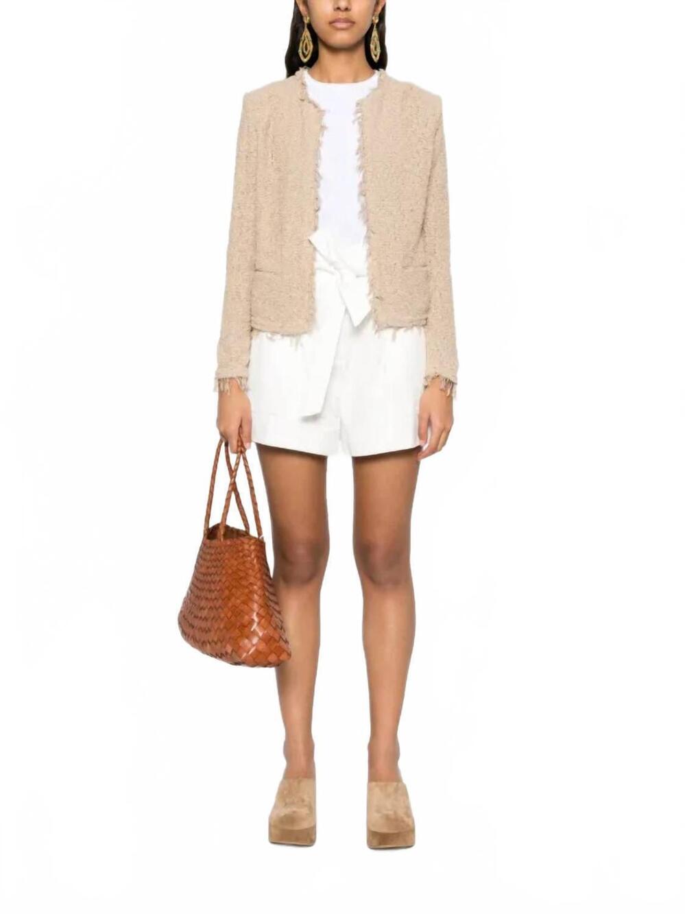 NEW IRO PARIS shavani jacket in sand beige